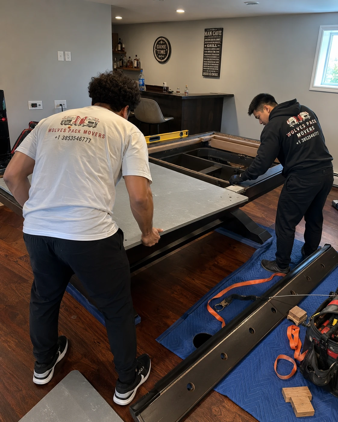 Pool table and gym equipment moving Utah