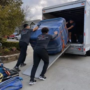 Spa and hot tub movers on stairs in Portland, Oregon