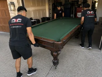 Pool table moving and leveling in Utah