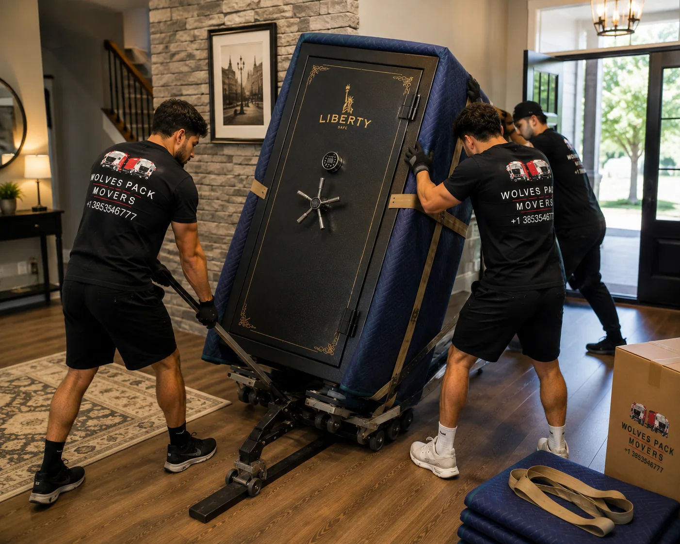 Commercial safe vault moving service