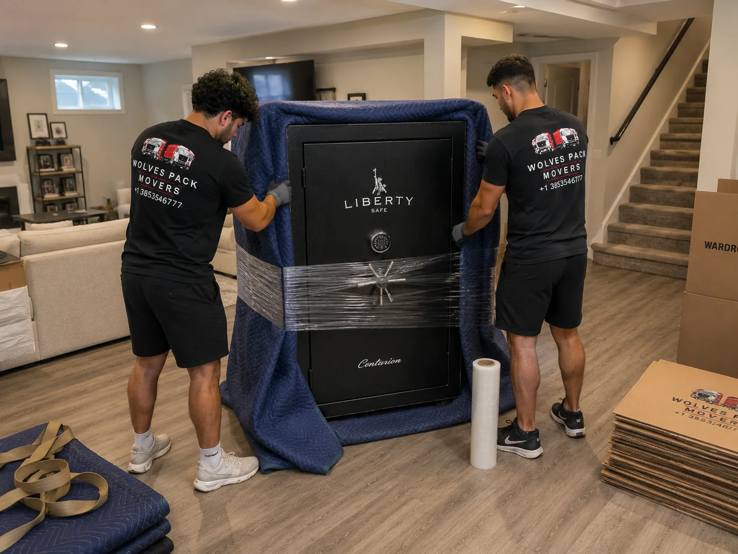 Gun safe removal and disposal service