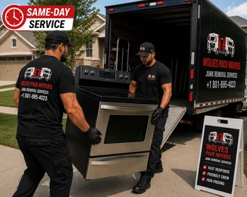 Same-day appliance removal service in Utah