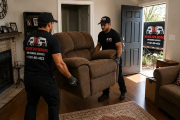 Old furniture removal from a Utah living room