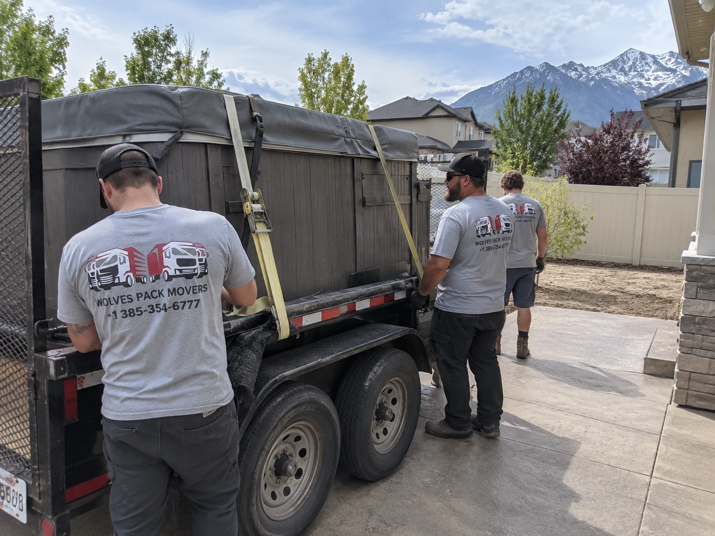 Hot tub removal Utah snowy property