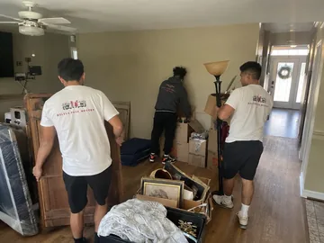 Garage junk removal during a house cleanout in Utah