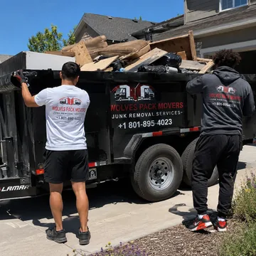 Junk removal services in Salt Lake City, Utah by Wolves Pack Movers