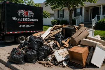Bulk trash removal from a Utah property