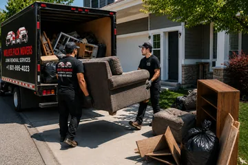 Same-day trash removal crew in Utah